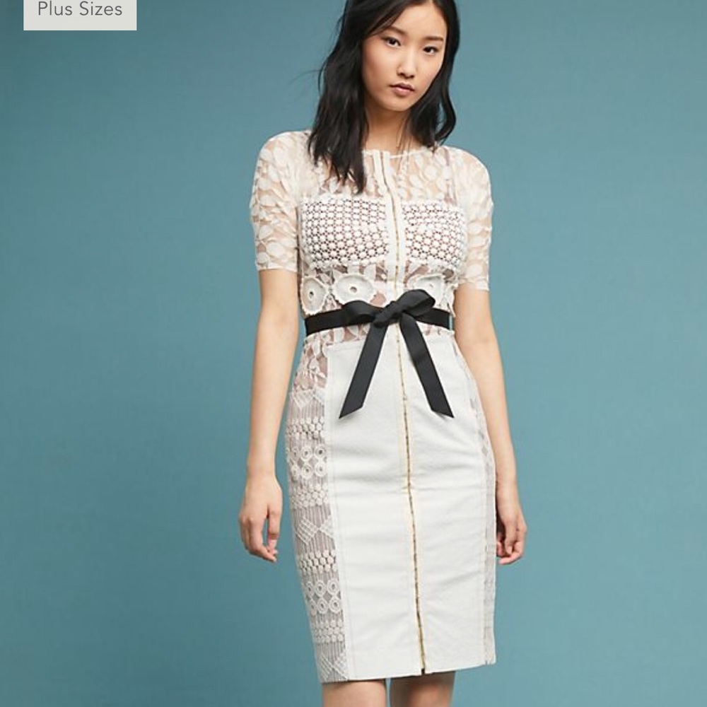 White lace dress